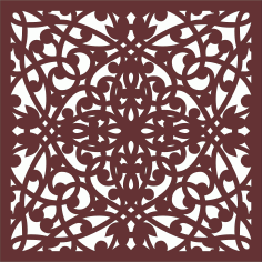 Laser Cut Privacy Partition Indoor Panels Room Divider Jali Pattern Free DXF File