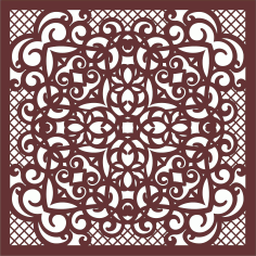 Laser Cut Privacy Partition Indoor Panels Room Divider Jali Seamless Free DXF File