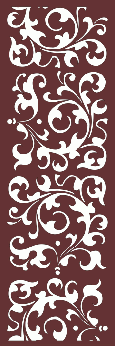 Laser Cut Privacy Partition Round Jali Divider Free DXF File