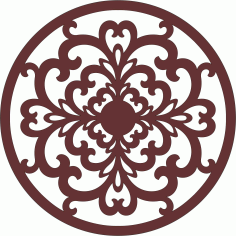 Laser Cut Privacy Partition Round Lattice Divider Free DXF File