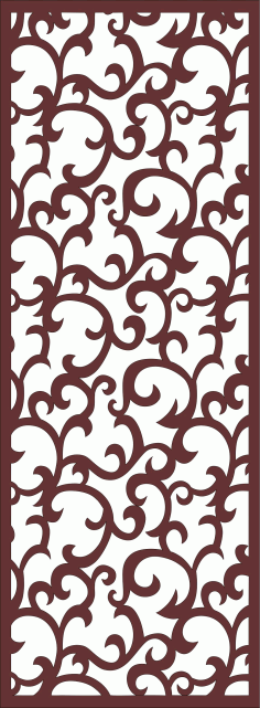 Laser Cut Privacy Partition Round Panel Jali Free DXF File