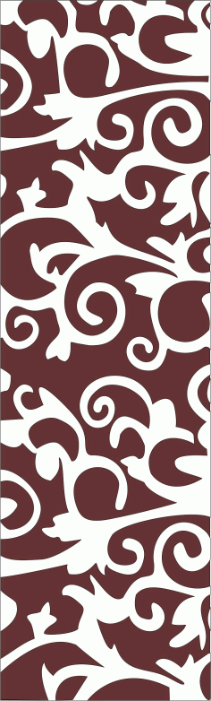 Laser Cut Privacy Partition Window Jali Free DXF File