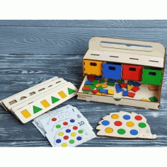 Laser Cut Puzzle Box For Kids Free Vector File