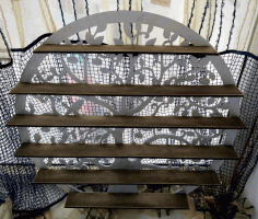 Laser Cut Rack With Leaf Free Vector File