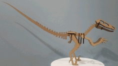 Laser Cut Raptor Dinosaur Velociraptor Free DXF File