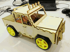 Laser Cut Rc Car Model With Arduino Project Free Vector File, Free Vectors File