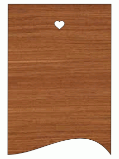 Laser Cut Rectangular Wooden Label Custom Tag Free Vector File