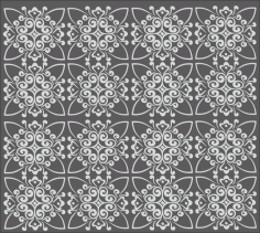 Laser Cut Repeating Geometric Decorative Pattern Free Vector File