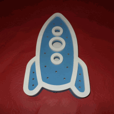 Laser Cut Rocket Ship Wall Light Free DXF File