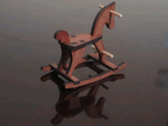 Laser Cut Rocking Horse 6mm Mdf Free DXF File