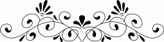 Laser Cut Room Divider Border Pattern Free DXF File