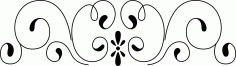 Laser Cut Room Divider Decoration Border Design Free DXF File