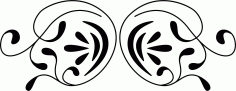 Laser Cut Room Divider Decoration Border Pattern Free DXF File