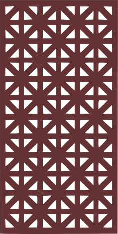 Laser Cut Room Divider Seamless Floral Lattice Panel Free DXF File