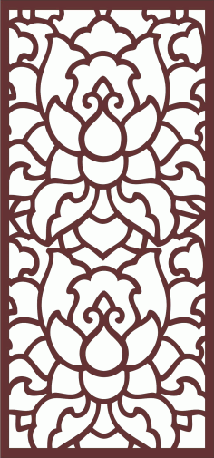 Laser Cut Room Divider Seamless Lattice Free DXF File