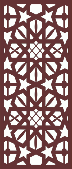 Laser Cut Room Divider Seamless Lattice Panel Free DXF File