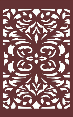 Laser Cut Room Divider Seamless Separator Lattice Free DXF File