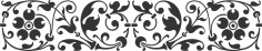 Laser Cut Room Jali Decor Border Design Free DXF File