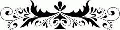 Laser Cut Room Jali Decoration Border Design Free DXF File