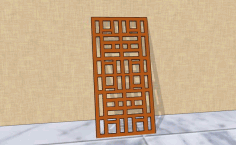 Laser Cut Room Partition Grill Free DXF File