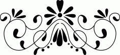 Laser Cut Room Seamless Jali Border Design Free DXF File