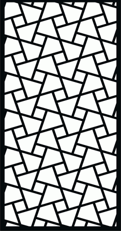 Laser Cut Room Separator Seamless Floral Lattice Stencil Design Free DXF File