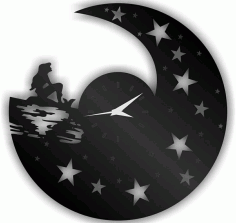 Laser Cut Rusalka Na Lune Maet Dlya Rezki Free Vector File, Free Vectors File