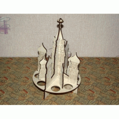 Laser Cut Russia Saint Basil Cathedrals Free Vector File