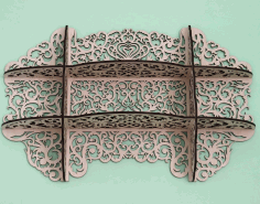 Laser Cut Rustic Wall Shelf Home Decor Cutout Wood Wall Shelf Free Vector File