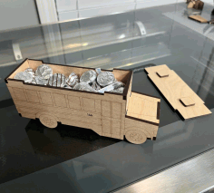 Laser Cut School Bus Box Mini School Bus Driver Gift Box Free Vector File