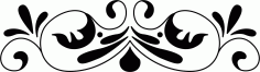 Laser Cut Screen Room Divider Border Design Free DXF File