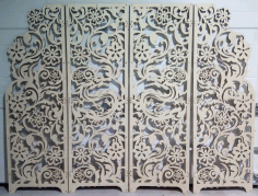 Laser Cut Screen With Dragon Free DXF File