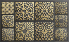 Laser Cut Scroll Work Seamless Pattern Free DXF File