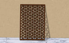 Laser Cut Seamless Grill Pattern Free DXF File