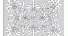 Laser Cut Separator Panel Cnc Free DXF File