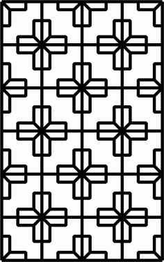 Laser Cut Separator Seamless Floral Lattice Designs Free DXF File