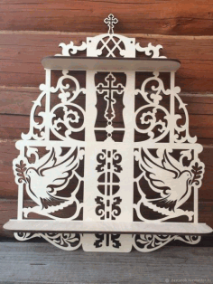 Laser Cut Shelf Decorative Free Vector File