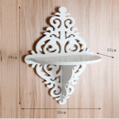 Laser Cut Shelf Template 3d Puzzle Free Vector File