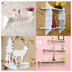 Laser Cut Shelves And Racks 3d Puzzle Free Vector File