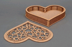 Laser Cut Shkatulka Serdtse Free Vector File