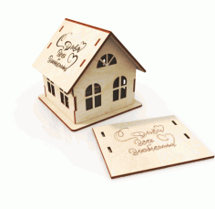 Laser Cut Small House Pattern Download Free Vector File