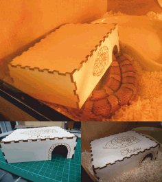 Laser Cut Snake House Free DXF File