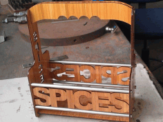 Laser Cut Spice Rack Ideas Cnc Projects Free DXF File