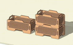 Laser Cut Stackable Storage Box Free Vector File