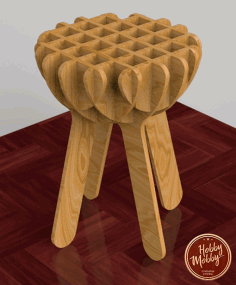 Laser Cut Stool Free DXF File