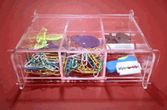 Laser Cut Storage Box With Removable Partitions Free DXF File