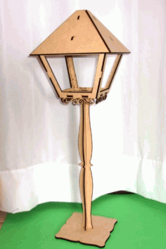 Laser Cut Street Lantern Free Vector File