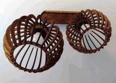 Laser Cut Svetilnik 3d Lamp Free Vector File
