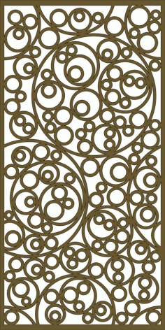 Laser Cut Swirl Grille Patterns Free DXF File