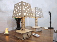Laser Cut Table Lamp Mdf 3mm Free DXF File